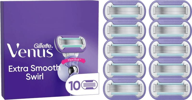 Venus Gillette Extra Smooth Swirl Navulmesjes (10 stuks)