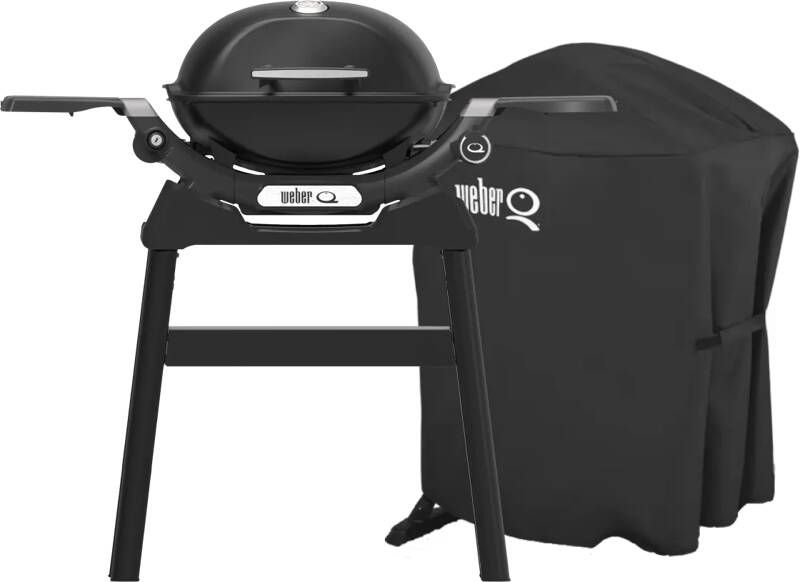 Weber Q1200N met Onderstel + Luxe Hoes voor Q-serie met Onderstel