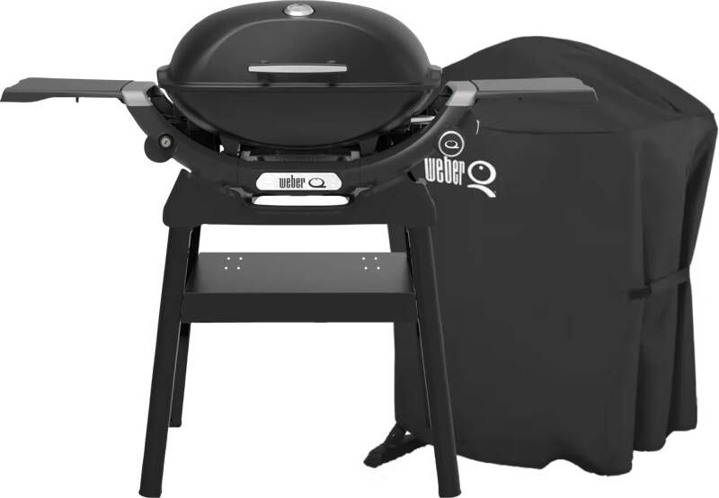 Weber Q2200N met Onderstel + Luxe Hoes voor Q-serie met Onderstel
