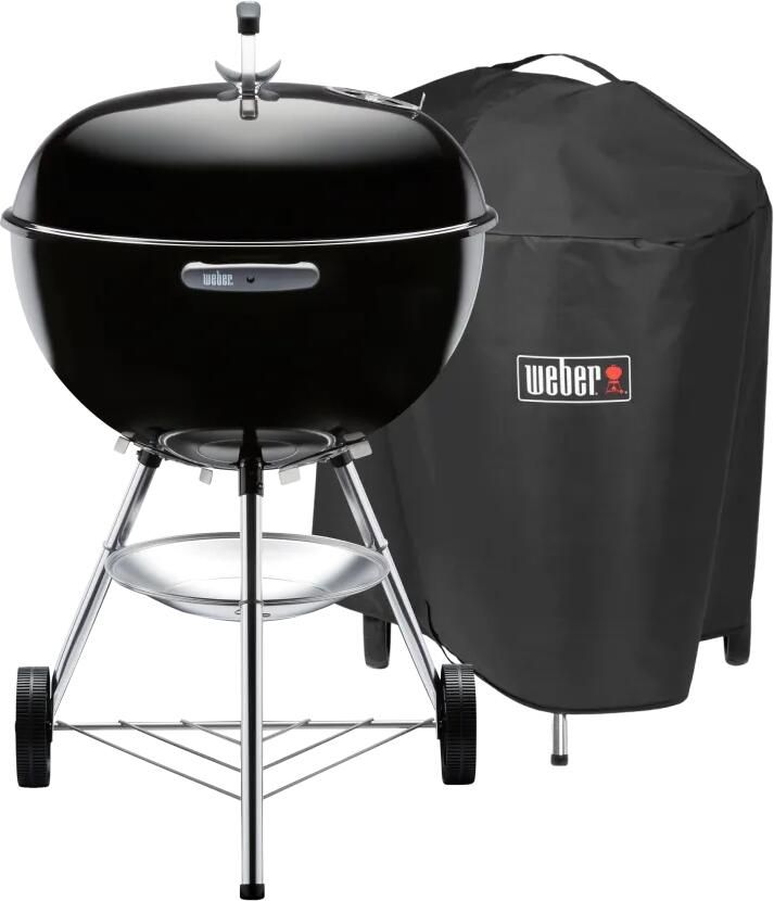 Weber Bar-B Kettle 57 cm Zwart + Premium Hoes 57 centimeter
