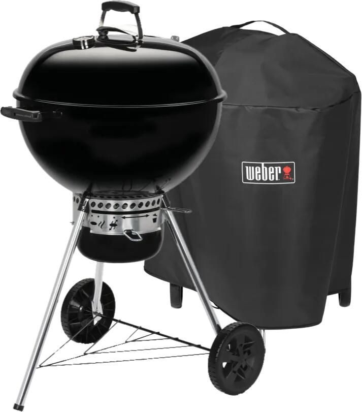 Weber Original Kettle E-5730 57 cm Zwart + Premium Hoes 57 centimeter