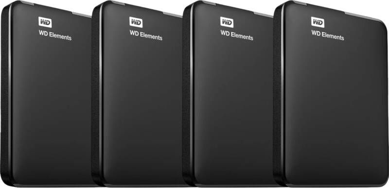 Western Digital WD Elements Portable 1TB 4-Pack