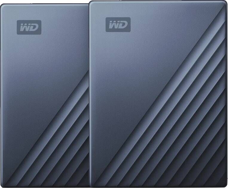 Western Digital WD My Passport for Mac Type C 2TB Blauw Duo pack