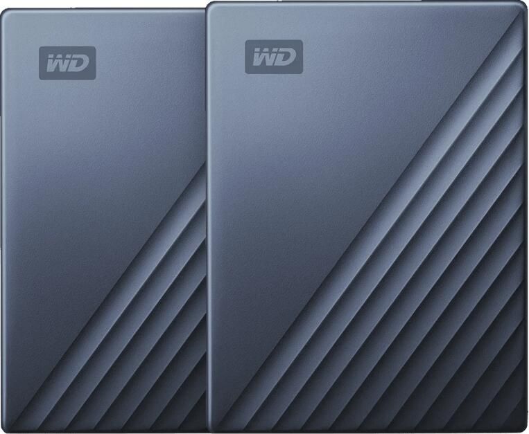 Western Digital WD My Passport for Mac 5TB Type C Blauw Duo pack