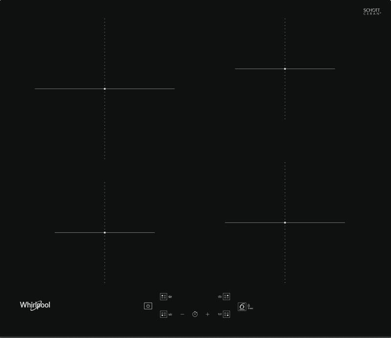 Whirlpool WS Q2760 BF Inbouw Inductiekookplaat Zwart