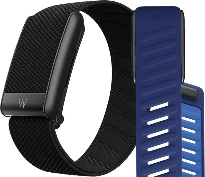 WHOOP 5.0 Peak Zwart Abonnement 1 Jaar + 5.0 SportFlex Band Blauw