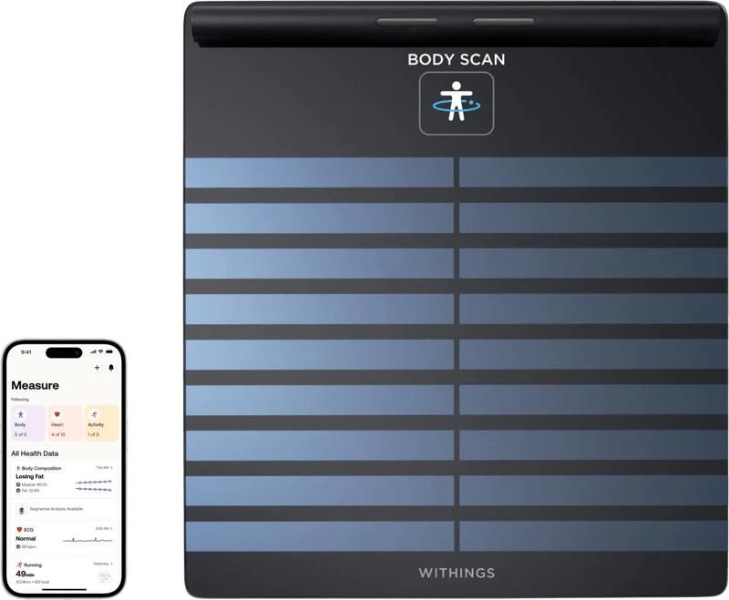 Withings Body Scan Personenweegschaal Zwart