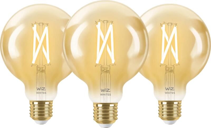 WiZ Connected WiZ Smart Filament lamp Globe 3-pack Warm tot Koelwit Licht E27