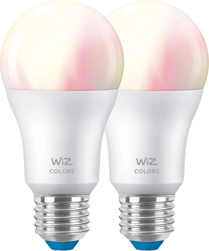 WiZ Lamp 60W A60 E27 x2 Intelligente verlichting Wit E27 Wit 806 lm 8 5 W
