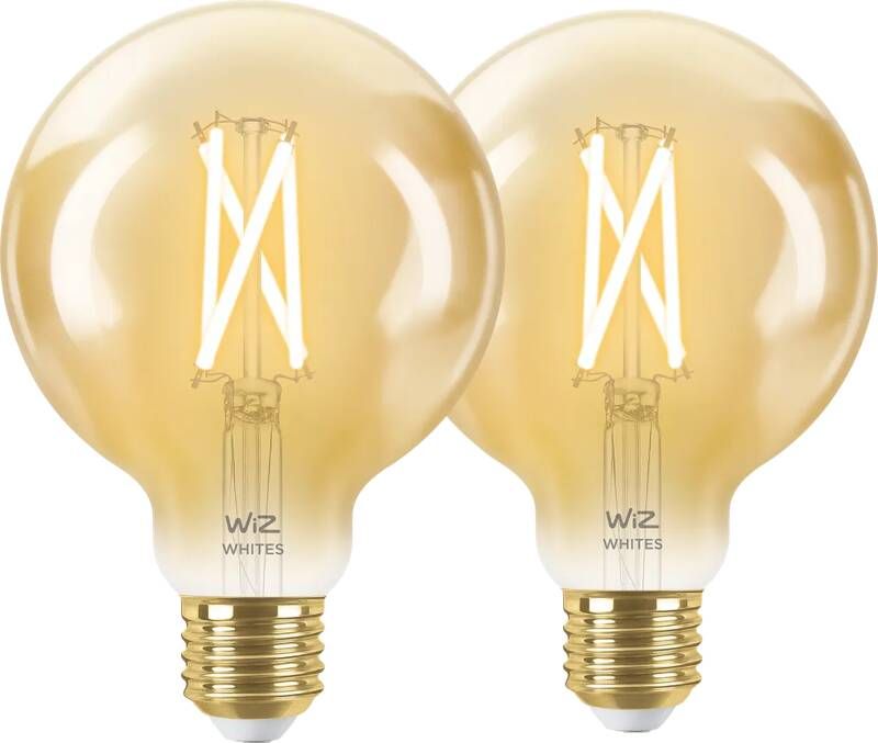 WiZ Connected WiZ Smart Filament lamp Globe 2-pack Warm tot Koelwit Licht E27