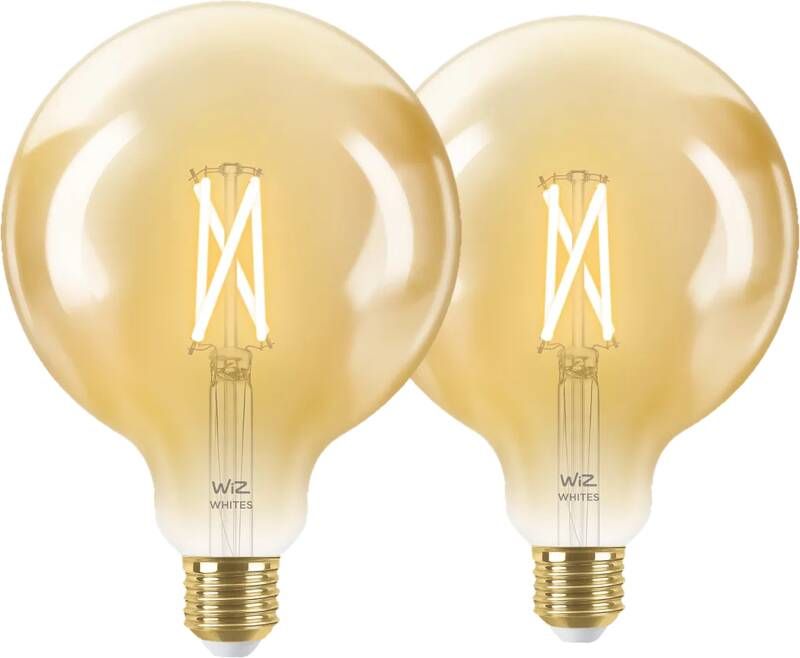 WiZ Connected WiZ Smart Filament lamp Globe XL 2-pack Warm tot Koelwit Licht E27