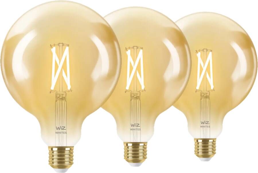 WiZ Connected WiZ Smart Filament lamp Globe XL 3-pack Warm tot Koelwit Licht E27