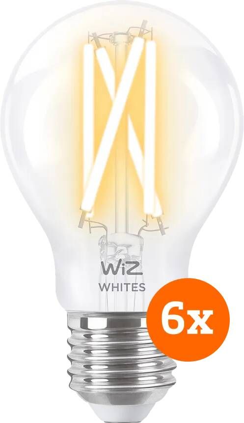 WiZ Connected WiZ Smart Filament lamp Standaard 6-pack Warm tot Koelwit Licht E27