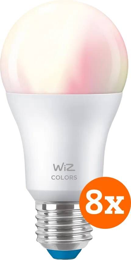 WiZ Connected WiZ Smart lamp 8-pack Gekleurd en Wit Licht E27