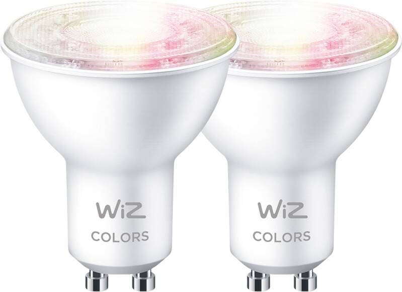 WiZ Connected WiZ Smart Lamp Wit en Gekleurd Licht GU10 2-pack