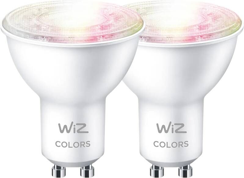 WiZ Connected WiZ Smart Lamp Wit en Gekleurd Licht GU10 2-pack