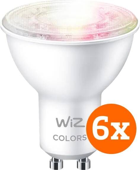 WiZ Connected WiZ Smart Spot 6-pack Gekleurd en Wit Licht GU10