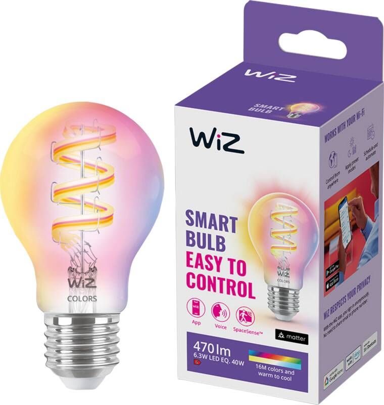 WiZ Connected WiZ Filament lamp Gekleurd en wit licht E27