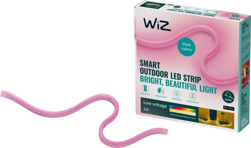 WiZ Connected WiZ Lightstrip voor buiten Gekleurd en wit licht 5m