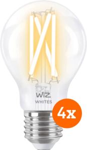 WiZ Smart Filament lamp Standaard 4-pack Warm tot Koelwit Licht E27
