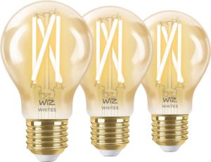 WiZ Smart Filament lamp Standaard Goud 3-pack Warm tot Koelwit Licht E27