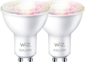 WiZ Smart Spot 2-pack Gekleurd en Wit Licht GU10