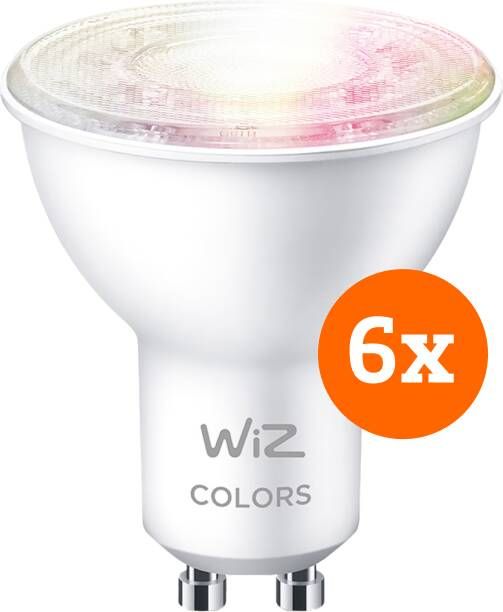 WiZ Connected WiZ Smart Spot 6-pack Gekleurd en Wit Licht GU10