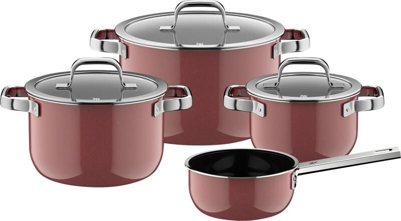 WMF Fusiontec Mineral Pro Pannenset 4-delig Rose Quartz