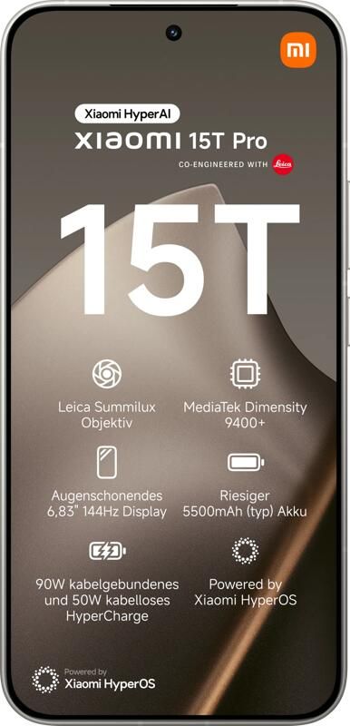 Xiaomi 15T Pro 512 GB Grijs 5G