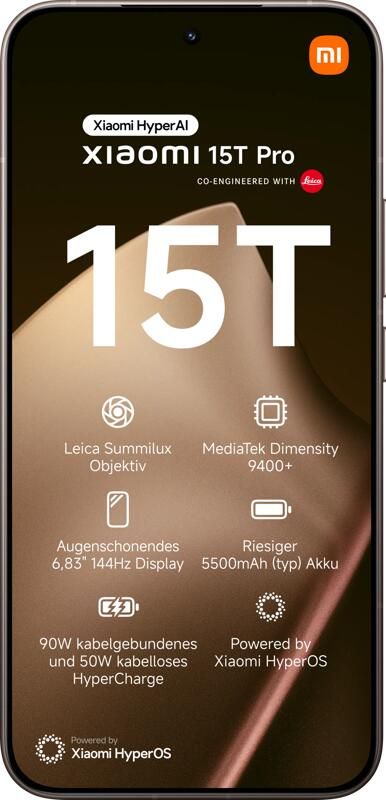Xiaomi 15T Pro 512 GB Mocha Gold 5G