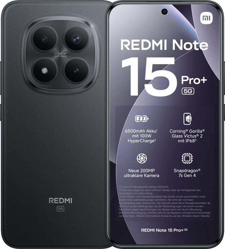 Xiaomi Redmi Note 15 Pro+ 256 Zwart 5G