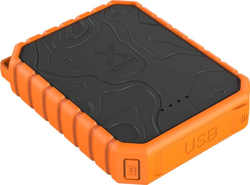 Xtorm Xtreme Powerbank Rugged 20W 10.000mAh waterdicht met zaklamp Powerbank Oranje