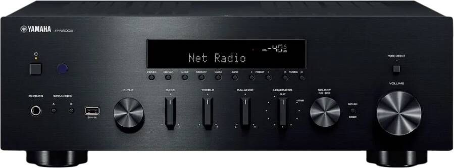 Yamaha R-N600A Zwart | Hifi componenten | Beeld&Geluid Audio | 4957812693547