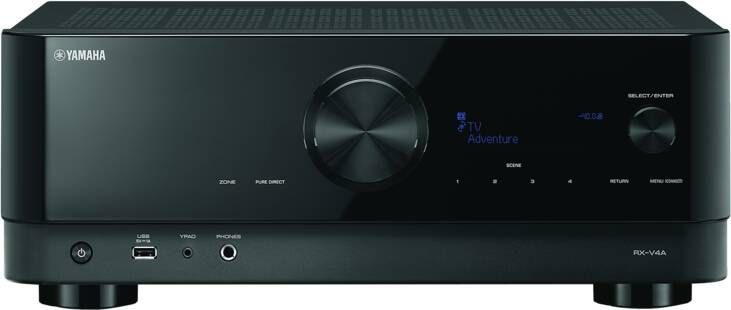 Yamaha AV-Receiver RX-V4A Zwart | Hifi componenten | Beeld&Geluid Audio | 4957812660334 - Foto 1