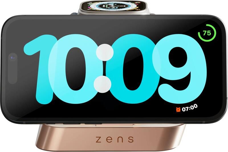 Zens 2-in-1 Draadloze MagSafe Oplader Pro 2 7.5W Wit