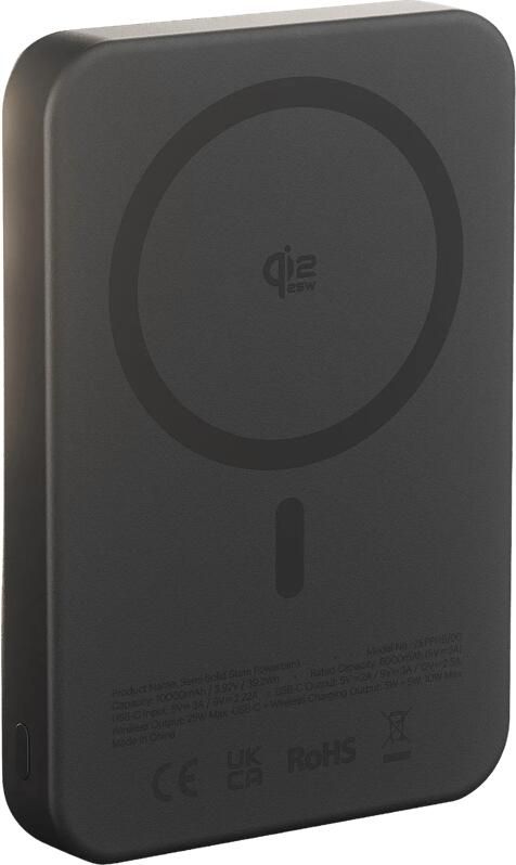 Zens Draadloze Powerbank met MagSafe en Qi2.2 10.000 mAh Zwart