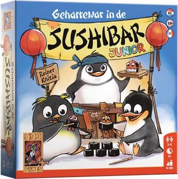 999 Games Geharrewar in de Sushibar Junior Dobbelspel