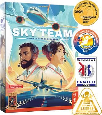 999 Games Sky Team Bordspel Voor 2 spelers Winnaar Speelgoed van het Jaar Coöperatief spel Nederlandstalig Kerstcadeau - Foto 2