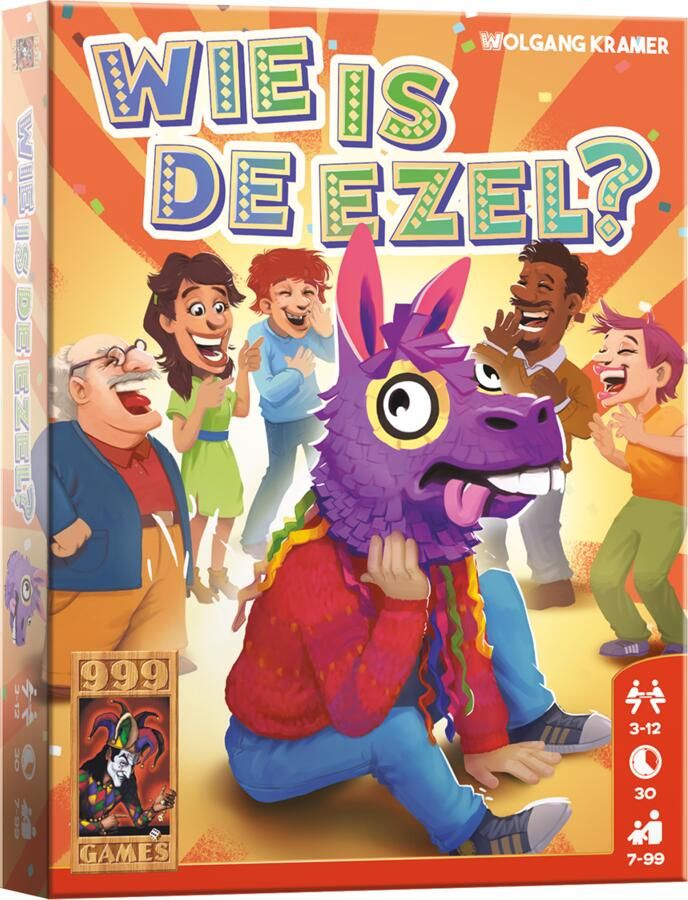 999 Games Wie is de ezel? Kaartspel Eenvoudig kaartspel voor het hele gezin Gezelschapsspel Klein cadeautje Kerstcadeau - Foto 2