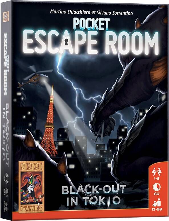 999 Games Pocket escape room black-out in Tokio breinbreker