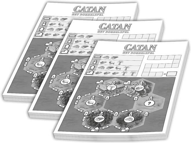 999 Games Catan Scoreblokken Catan: Het dobbelspel Scoreblok