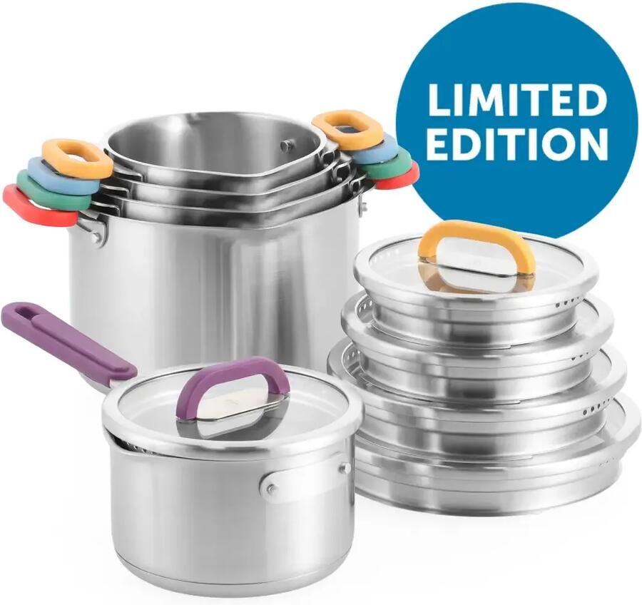 Bk Arts&Crafts Limited Edition 5-delig RVS kookpannenset