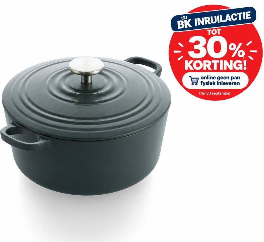 BK BOUR CastIron Braadpan 24 cm Earl Grey