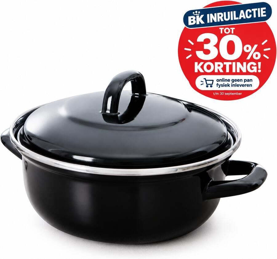 BK Fortalit braadpan Ø 28 cm 4L emaille inductie - Foto 3