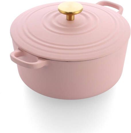 BK Bourgogne Braadpan Blush Pink 24 cm Gietijzer