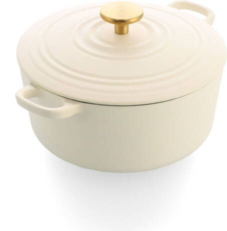 Bk Bourgogne braadpan 24 cm cream white