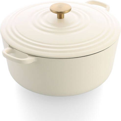 Bk Bourgogne braadpan 28 cm cream white