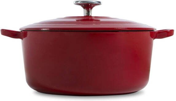 BK Bourgogne braadpan Ø 28 cm rood gietijzer inductie - Foto 2