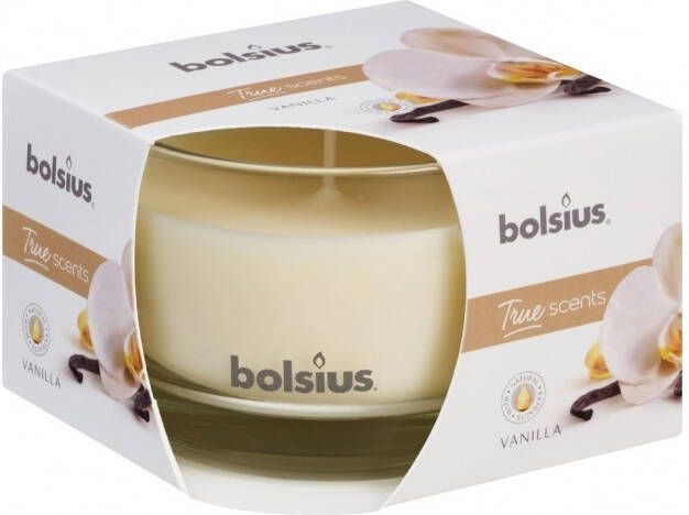 Bolsius Geurglas 63 90 True Scents 92x92x64 Vanilla