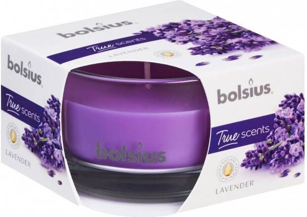 Bolsius Geurglas 80 50 True Scents 82x82x52 Lavender